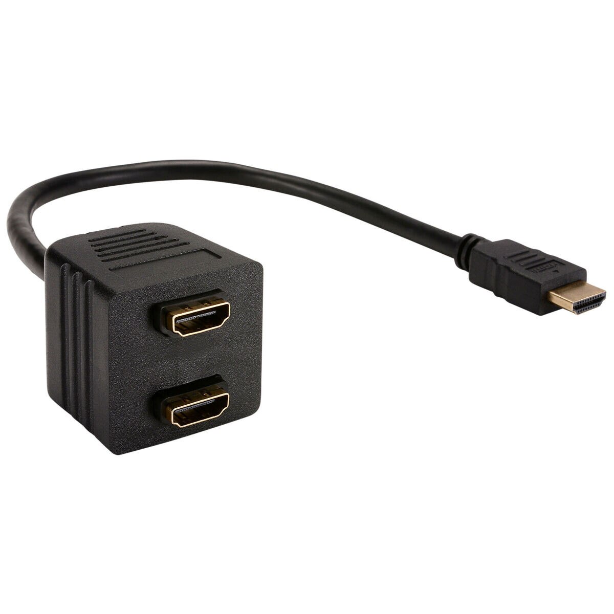 Parts Express HDMI Male to 2 HDMI Female Passive Splitter 10"